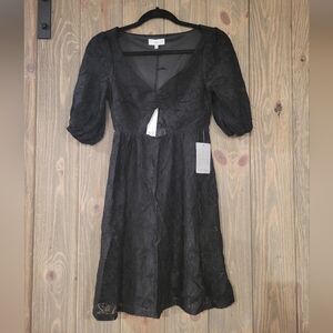 NWT black lace dress